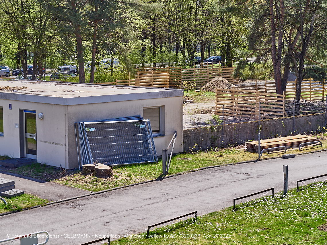 20.04.2022 - Baustelle am Haus für Kinder in Neuperlach
